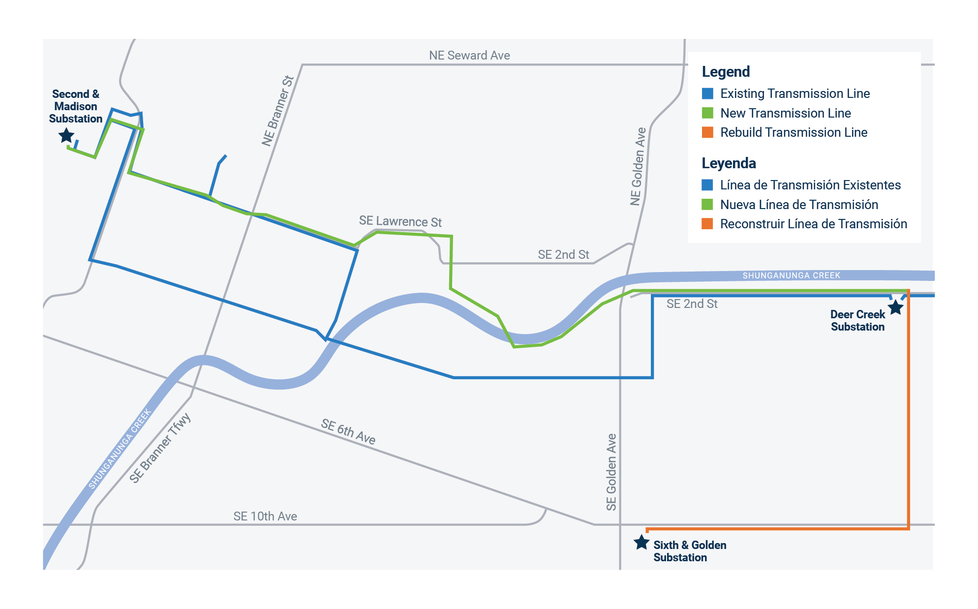 Topeka transmission project map