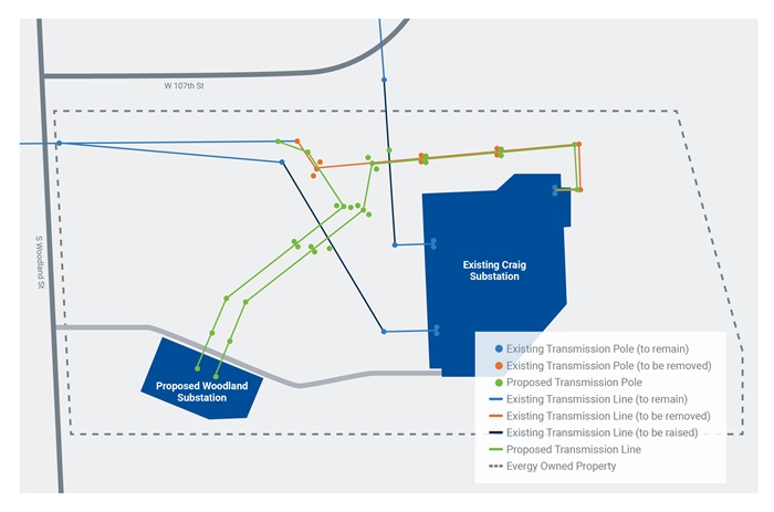 Woodland Substation Map
