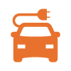 Electric car icon