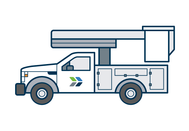 Bucket Truck graphic Bucket Truck graphic